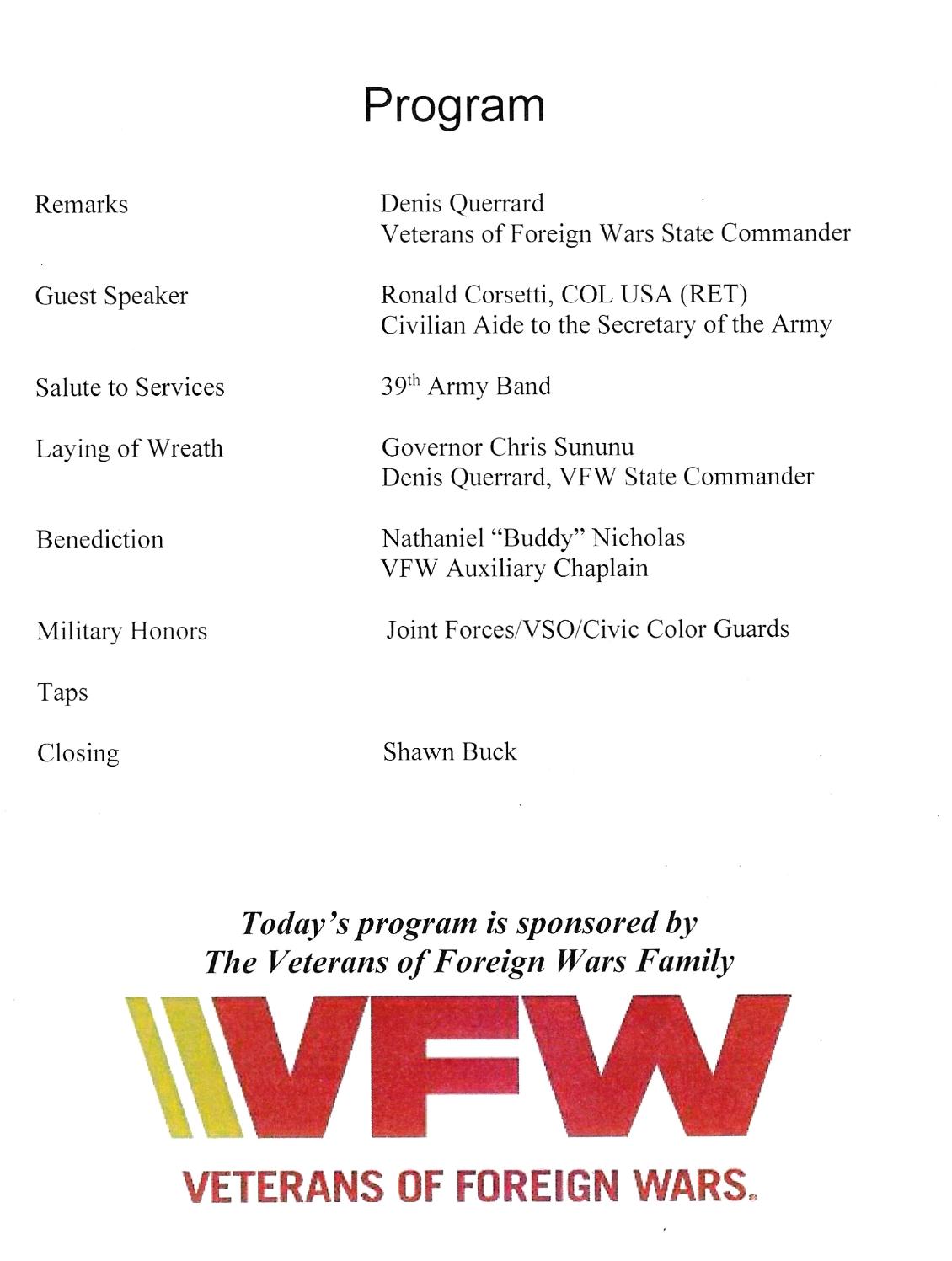 Memorial Day Observation at the New Hampshire State Veterans Cemetery May 30, 2024