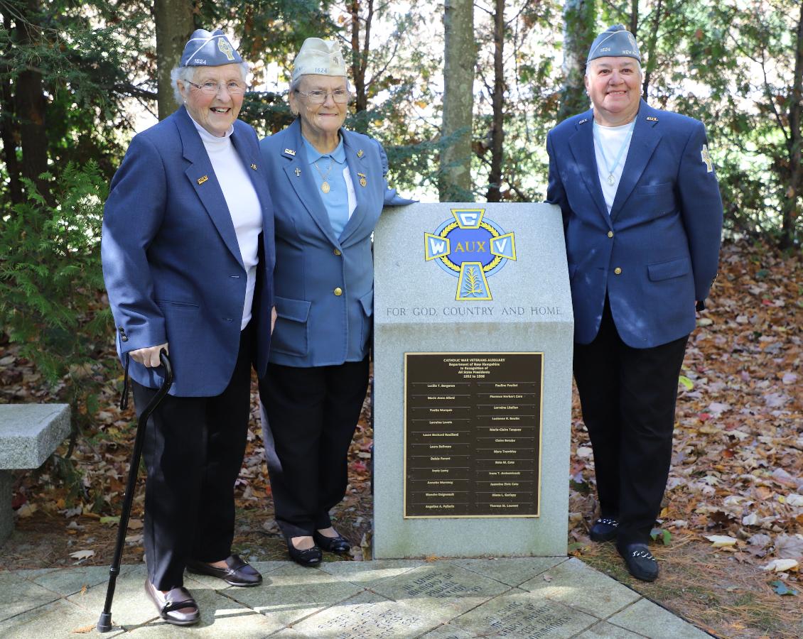 NH Catholic War Veterans Past Women Presidents Monument Dedication